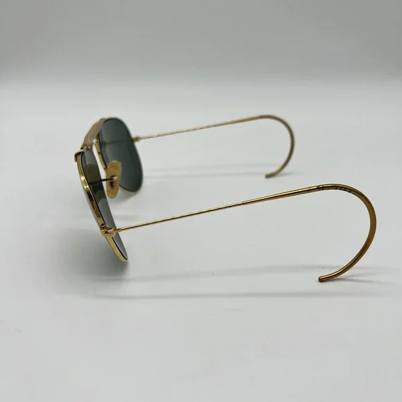 1980s 58/14mm VINTAGE B&L RAY BAN‎ ARISTA GEP G15 OUTDOORSMAN AVIATOR SUNGLASSES